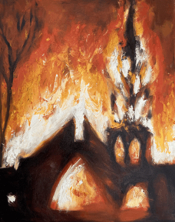 Kerk in brand